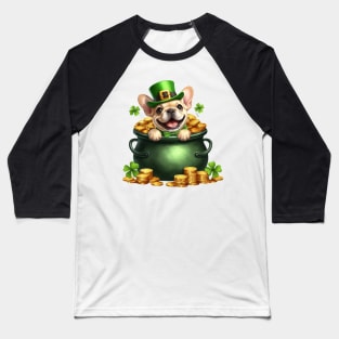 St Patricks Day French Bulldog Baseball T-Shirt